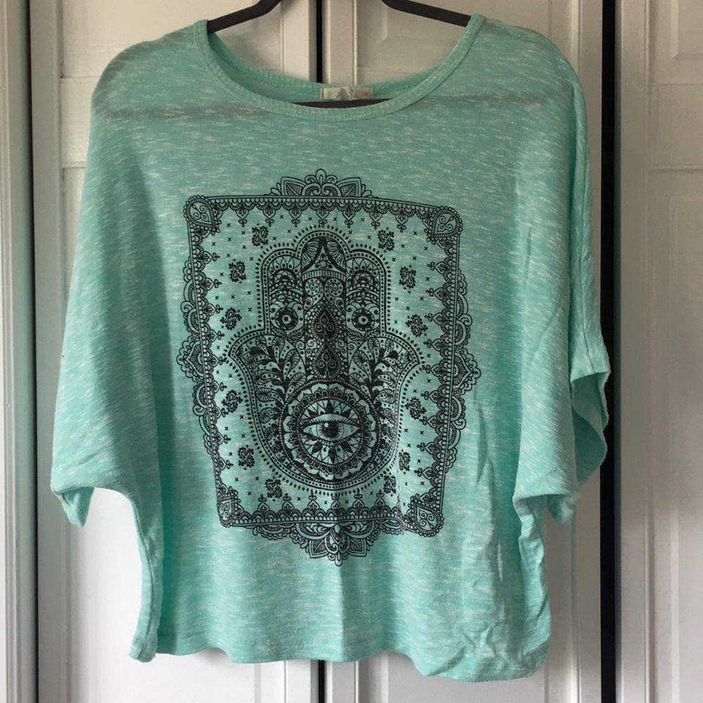 teal sweater